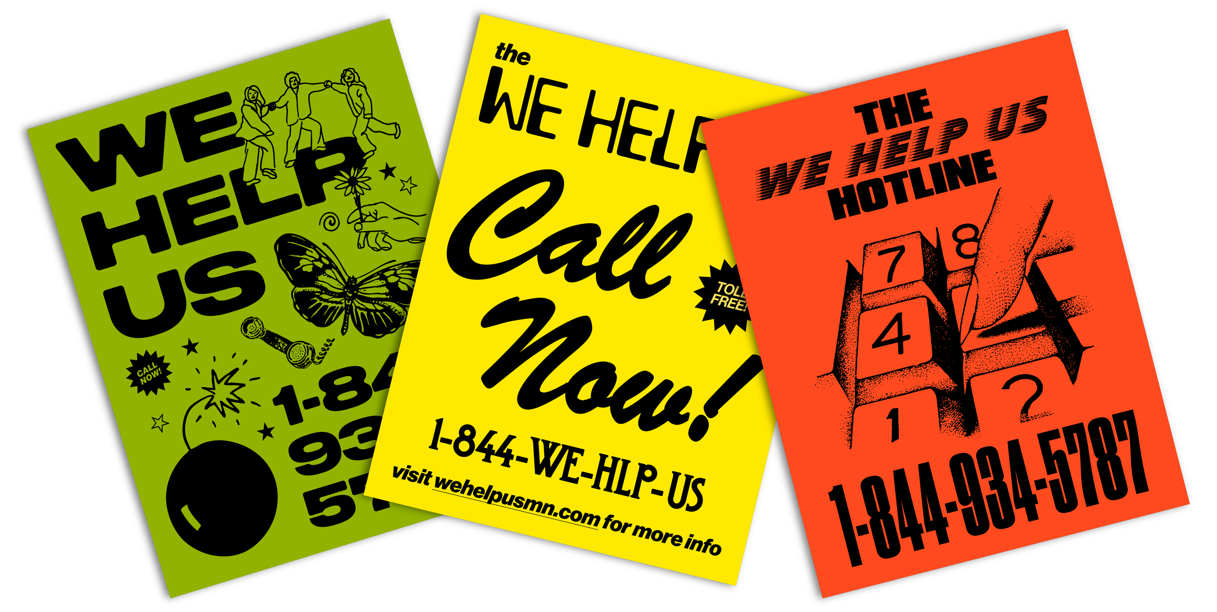 We Help Us posters
