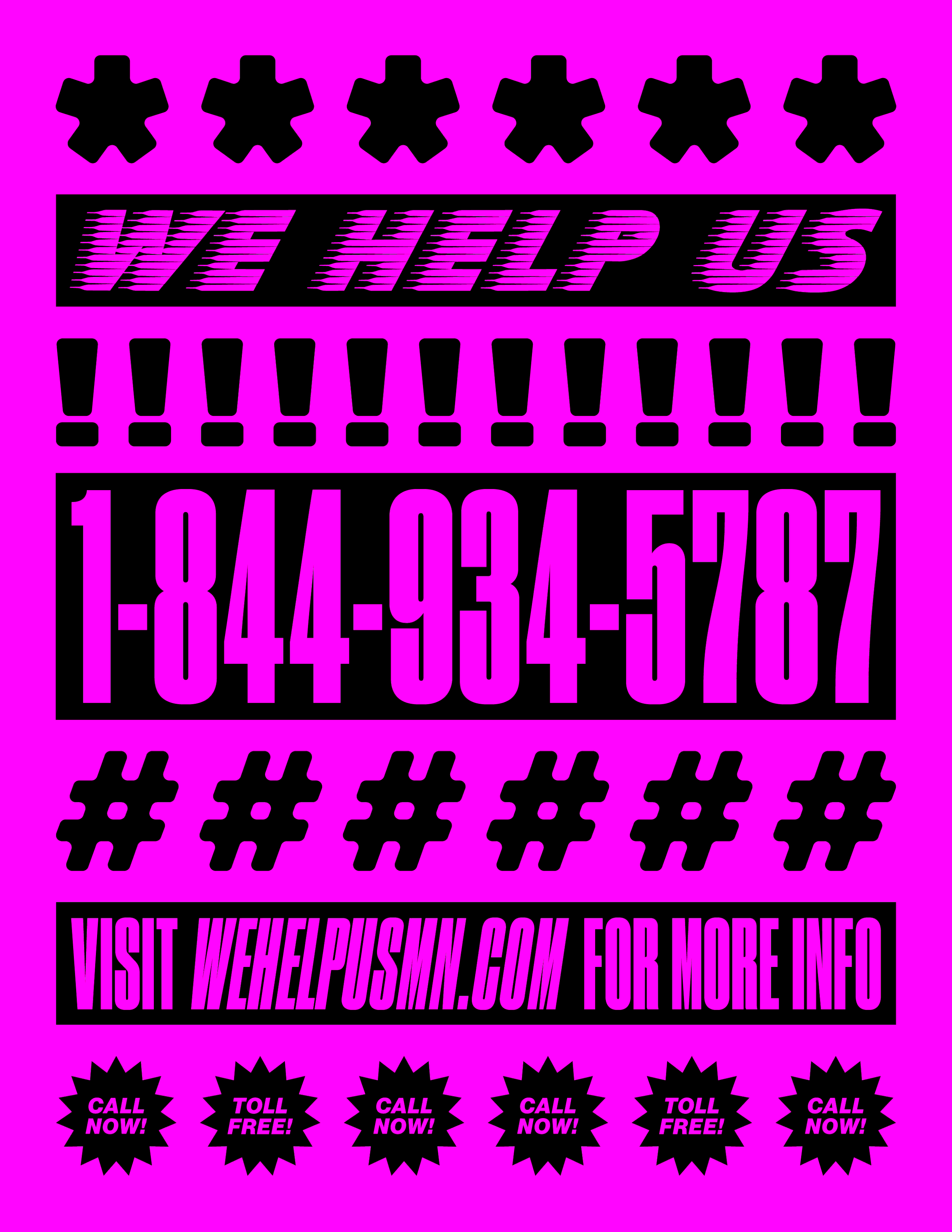 We Help Us posters